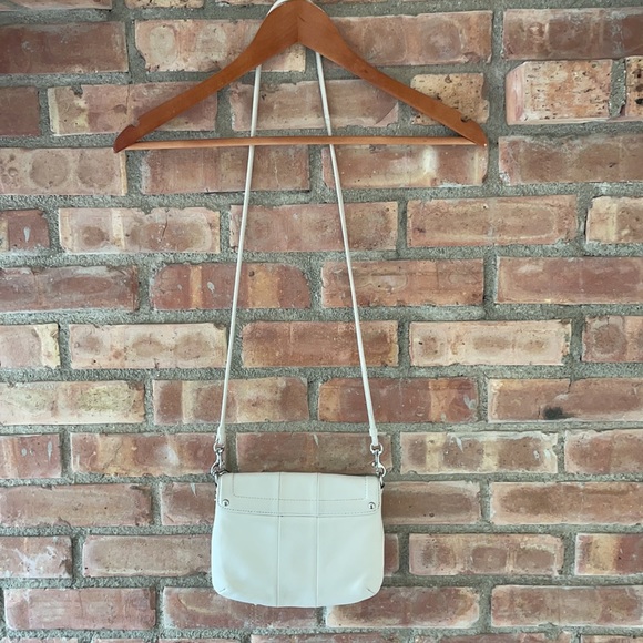 Off White Coach Crossbody with Silver Hardwear - Picture 5 of 10